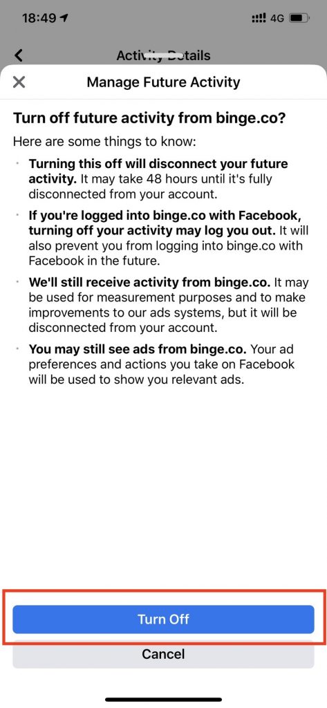 Off Facebook Activity กิจกรรมภายนอกเฟซบุ๊ก Clear History ลบข้อมูล