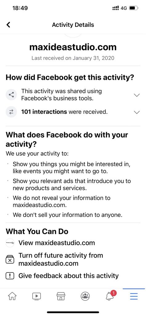 Off Facebook Activity กิจกรรมภายนอกเฟซบุ๊ก Clear History ลบข้อมูล