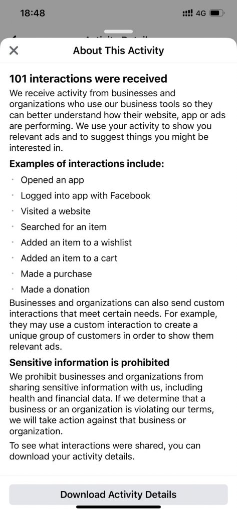 Off Facebook Activity กิจกรรมภายนอกเฟซบุ๊ก Clear History ลบข้อมูล
